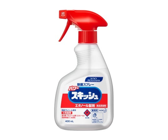 アルコール製剤　パワースキッシュ　スプレー付　400mL　業務用　167138 1本