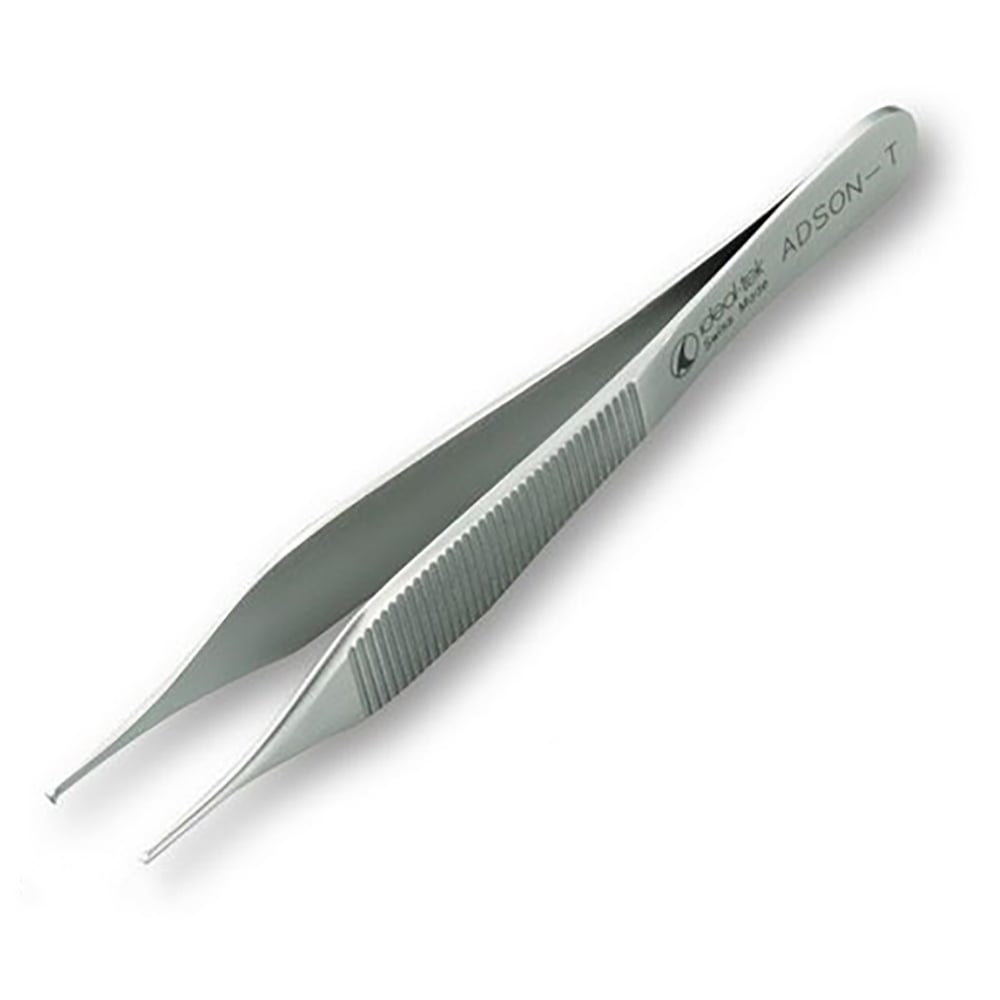 1 x Adson-T 122mm Dissecting Precision Tweezers with Teeth