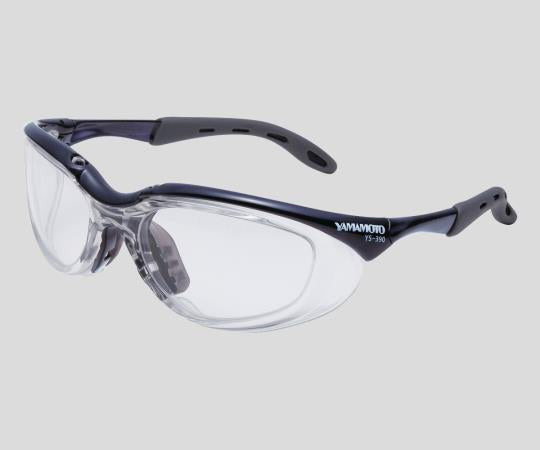 JIS保護メガネ（フレックスフレームタイプ）　YS-390PET-AF/BK 1個