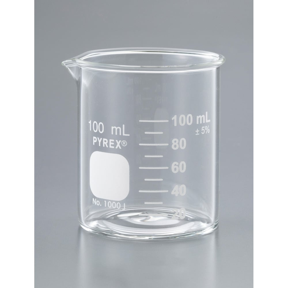 ビーカー　PYREX(R)　100mL　1000J-100 1個