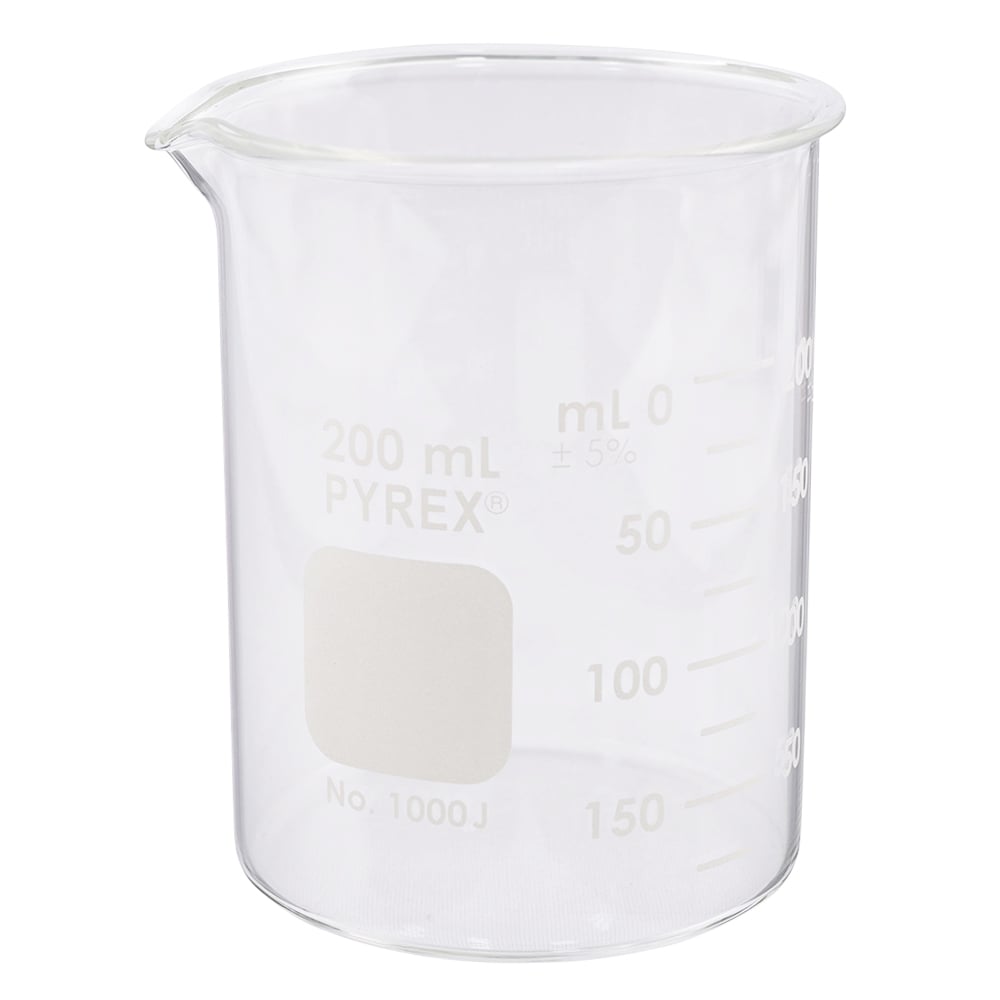 ビーカー　PYREX(R)　200mL　1000J-200 1個