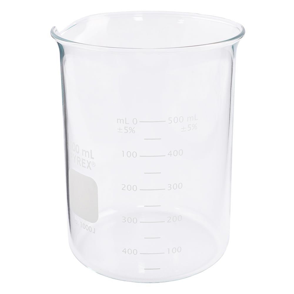 ビーカー　PYREX(R)　500mL　1000J-500 1個