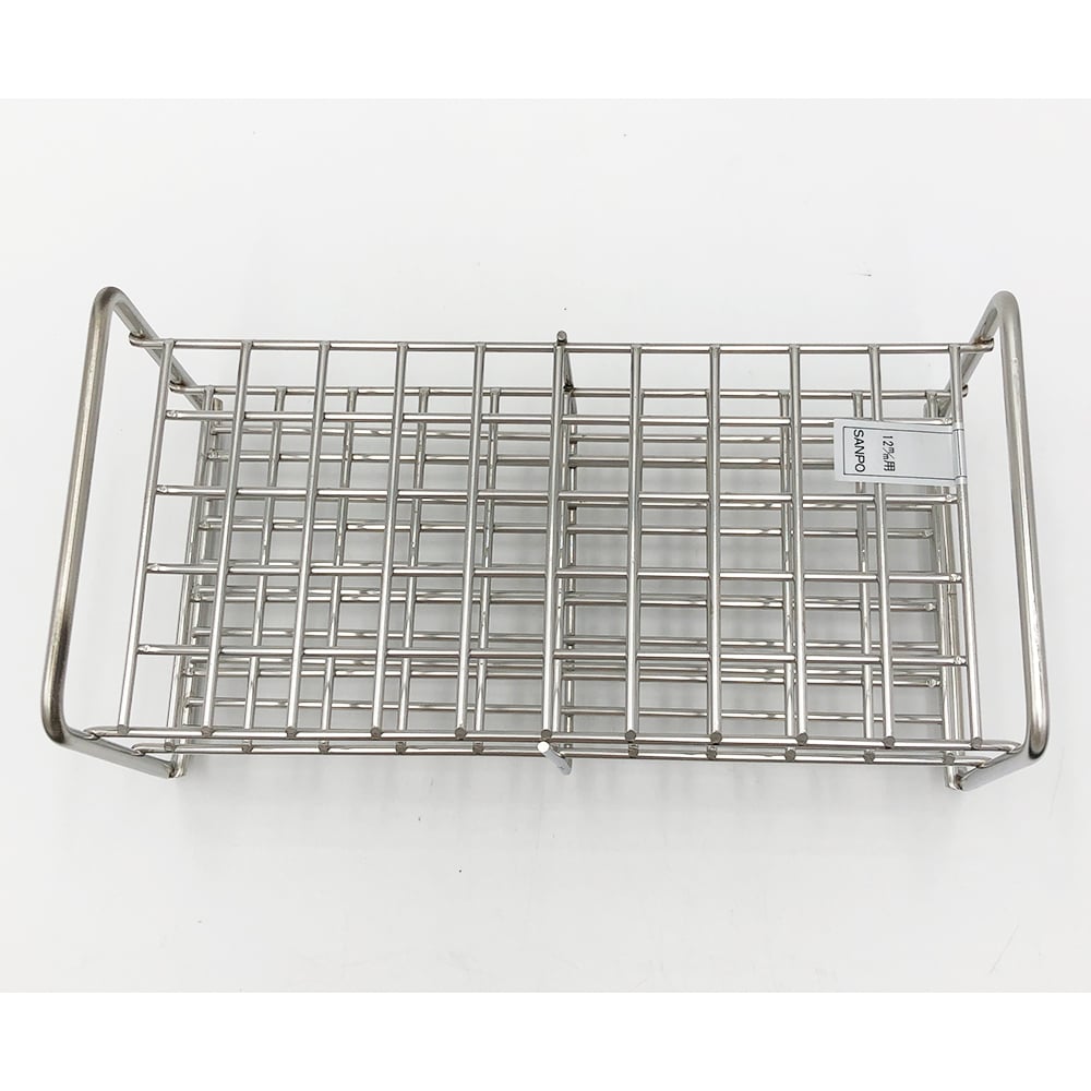 ステンレス試験管立　配列：5×10　サイズ：□14mm　12‐50L 1台