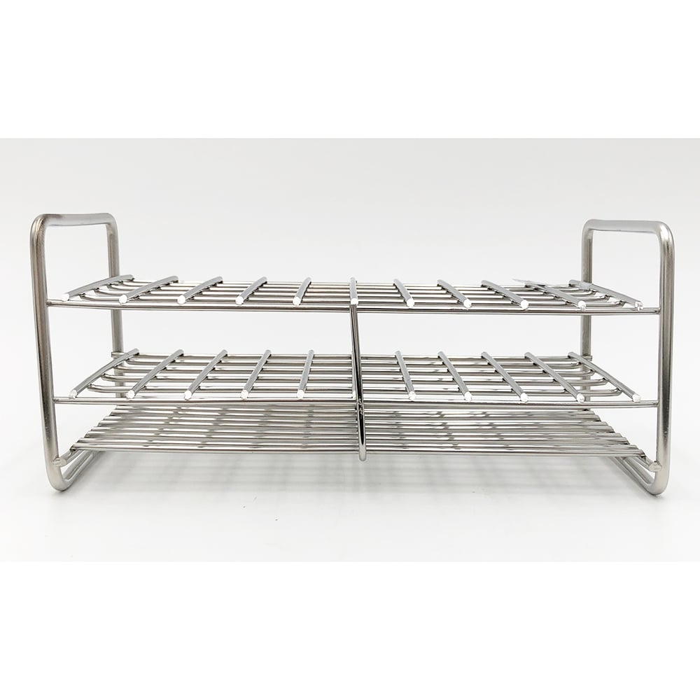 ステンレス試験管立　配列：5×10　サイズ：□14mm　12‐50L 1台