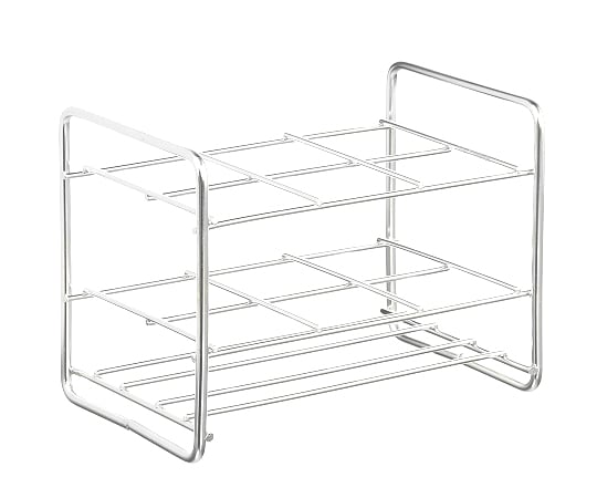Stainless steel test tube rack, arrangement: 2 x 3, size: □37mm, 35‐6, 1 unit
