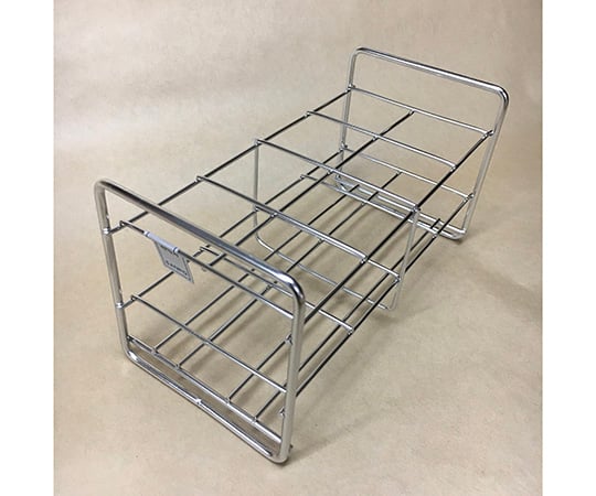 Stainless steel test tube rack, arrangement: 2 x 4, size: □42mm, 40‐8, 1 unit