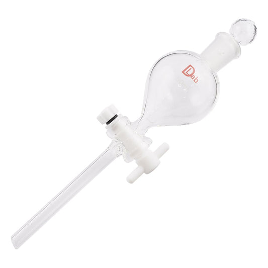 Separating funnel, ball type, with PTFE cock, 50mL, 1 piece