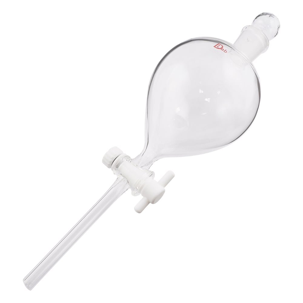 Separating funnel, ball type, with PTFE cock, 500mL, 1 piece