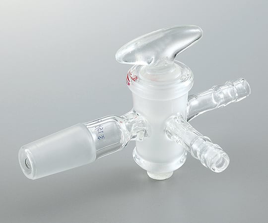 Three-way glass faucet with joint TS15/25 1 piece