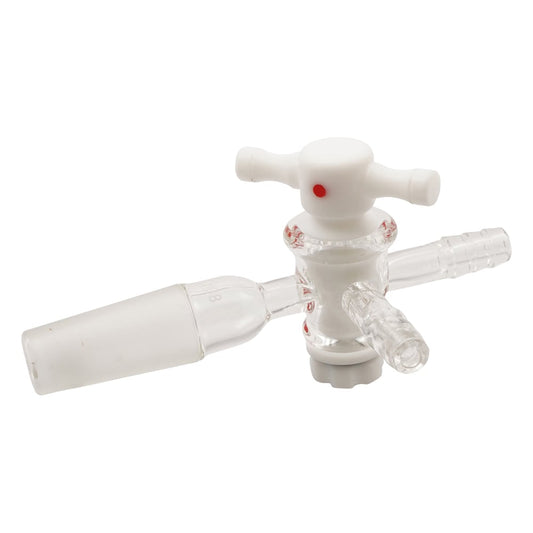 Three-way faucet with joint Teflon faucet TS19/38 1 piece