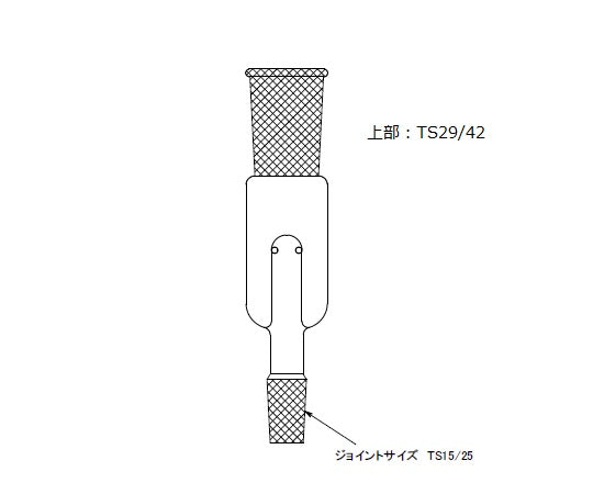 Evaporation vial adapter Dedicated trap Dedicated trap (upper part/TS29/42, lower part/TS15/25) 1 piece