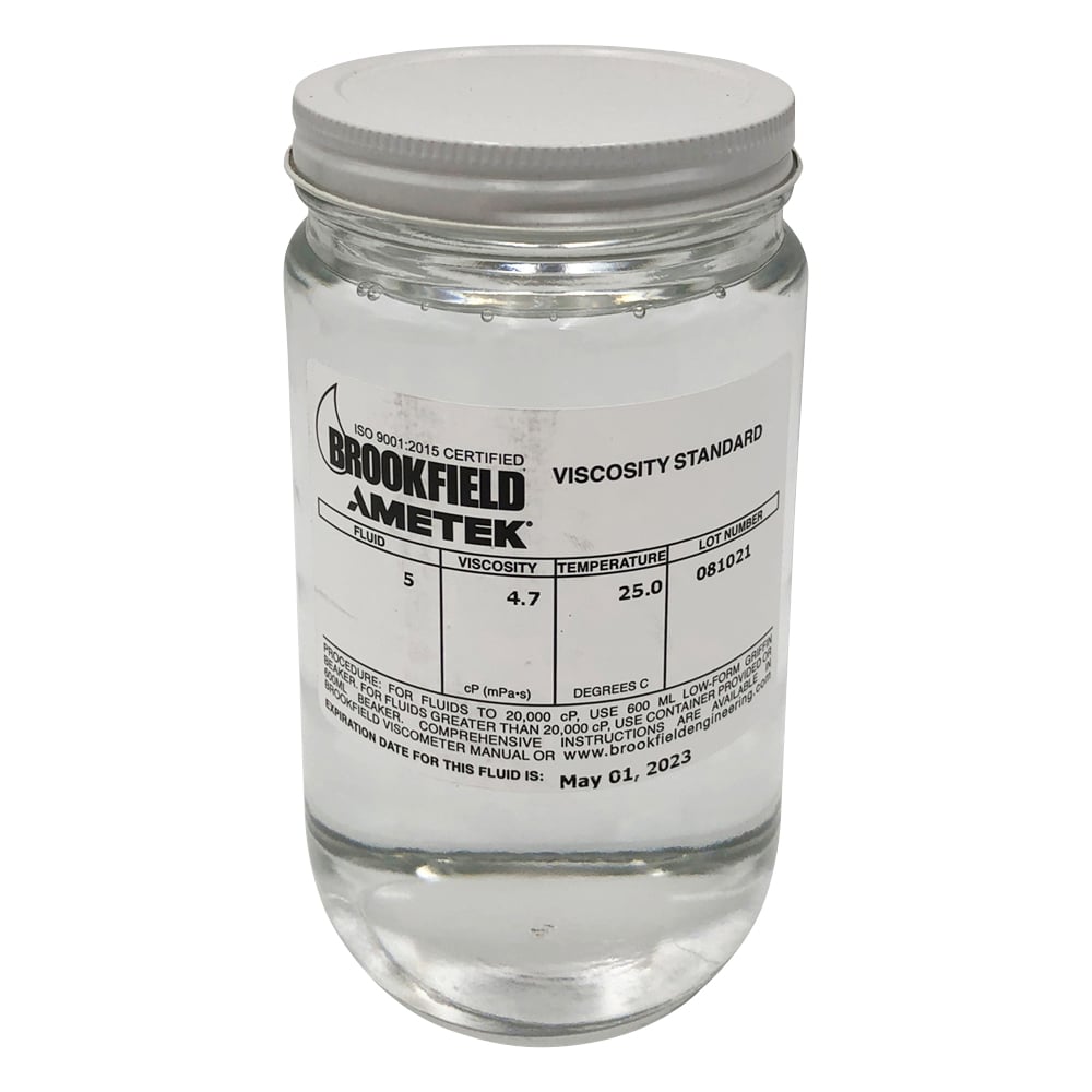 Brookfield Silicone Standard Viscosity Fluid 5mPa・s 5 CPS 1 bottle