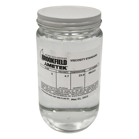 Brookfield Silicone Standard Viscosity Fluid 5mPa・s 5 CPS 1 bottle
