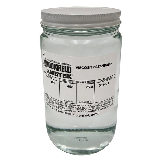 Brookfield Silicone Standard Viscosity Fluid 500mPa・s 500 CPS 1 bottle