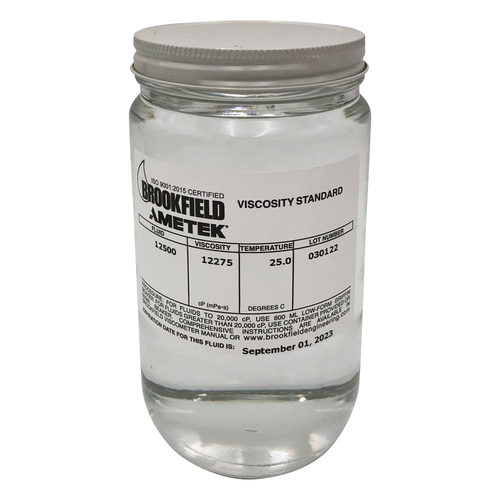 브룩필드 실리콘 표준 점도액 12500mPa・s 12500 CPS 1개