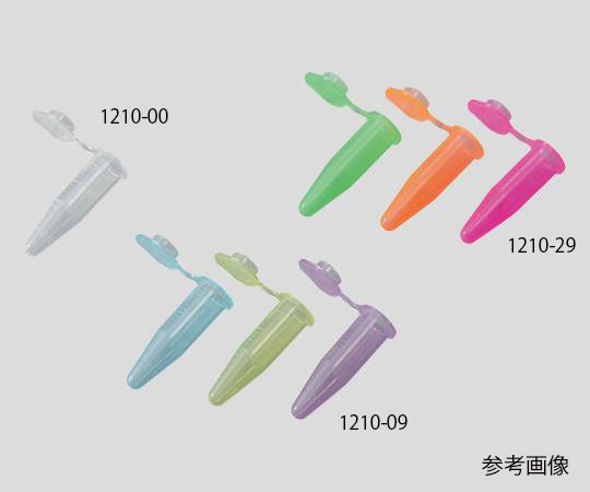 マイクロチューブ（高遠心タイプ） 6色 0.5mL 1袋（1000本入）　1110-09 1袋(1000本入)