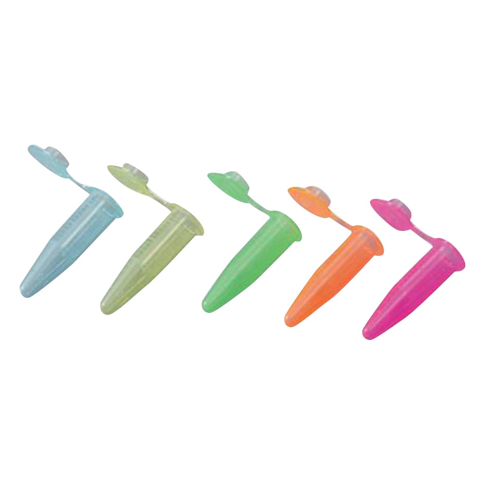 マイクロチューブ（高遠心タイプ） 蛍光5色 1.5mL 1袋（500本入）　1210-29 1袋(500本入)