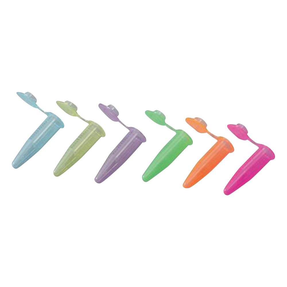 マイクロチューブ（高遠心タイプ） 6色 0.5mL 1袋（1000本入）　1110-09 1袋(1000本入)