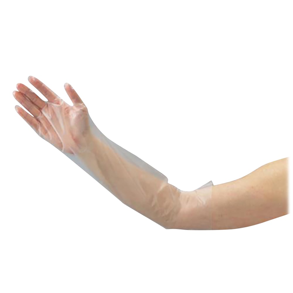 ポリエチレンロング手袋（ひじピタ）　100枚入　S 1箱(100枚入)