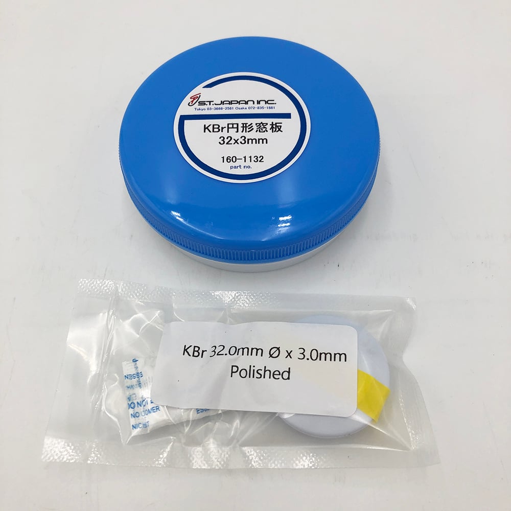 FT-IR Cell Assembly Liquid Cell Window Material KBr (No Holes) 160-1132 1 pc