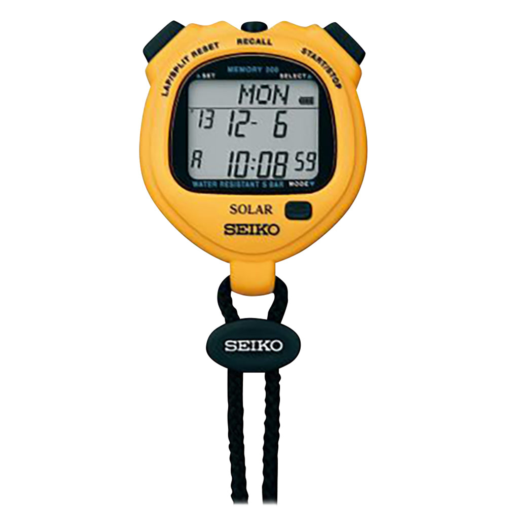 디지털 스톱워치(솔라 충전형) 옐로우 SVAJ003 1대