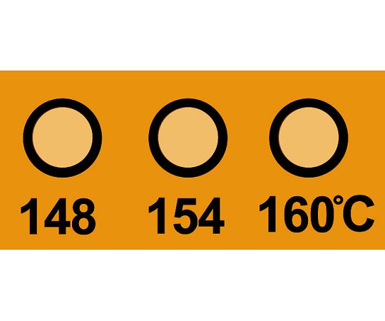 真空用テンプ・プレート（不可逆性） 3点表示 1箱（10枚入）　430V-148 1箱(10枚入)