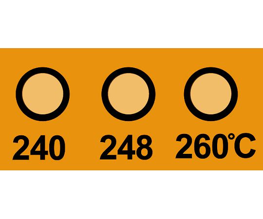 真空用テンプ・プレート（不可逆性） 3点表示 1箱（10枚入）　430V-240 1箱(10枚入)