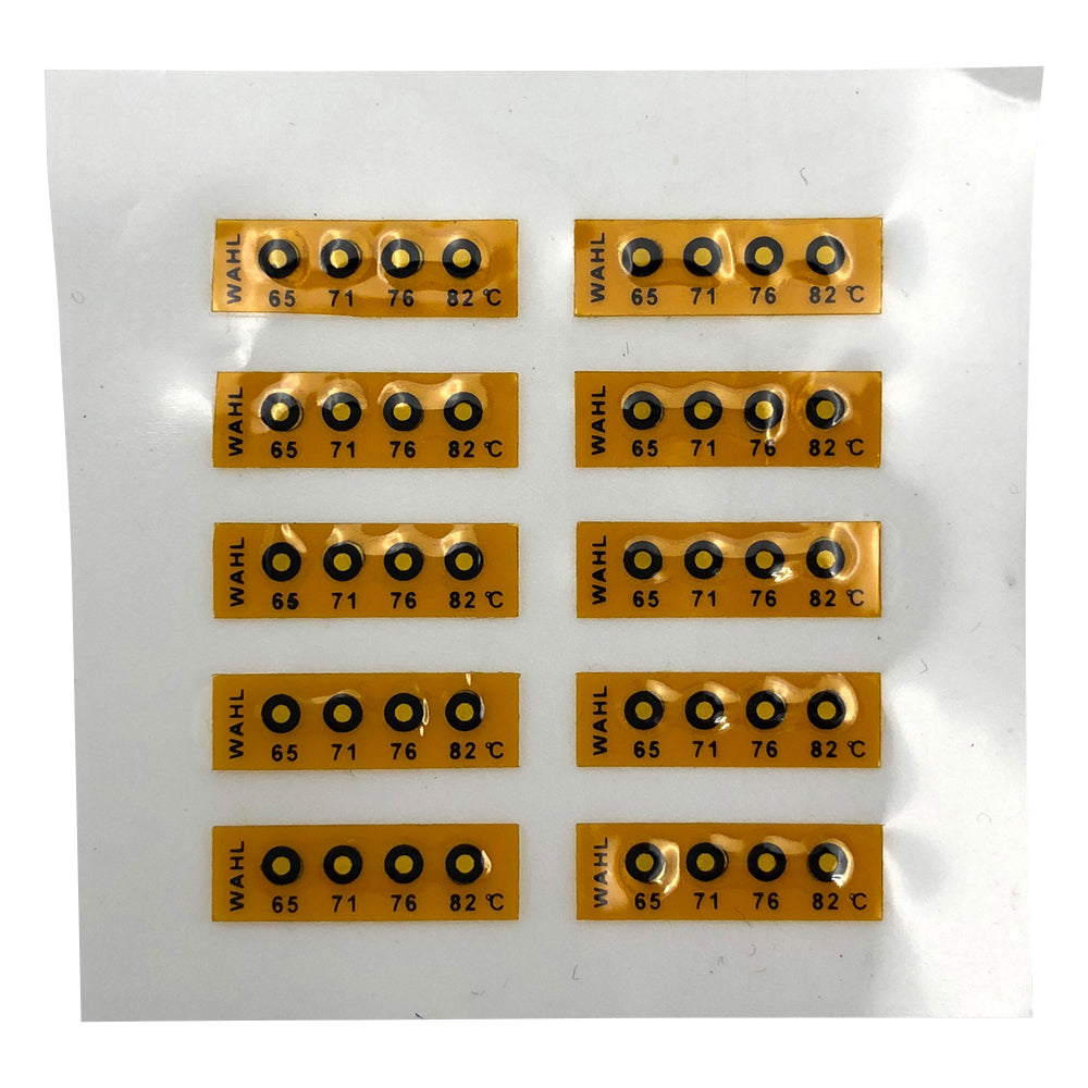 真空用テンプ・プレート（不可逆性）4点表示 1箱（10枚入）　450-065 1箱(10枚入)