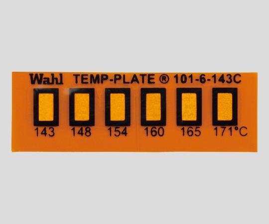 真空用テンプ・プレート（不可逆性） 6点表示 1箱（10枚入）　101-6V-076 1箱(10枚入)