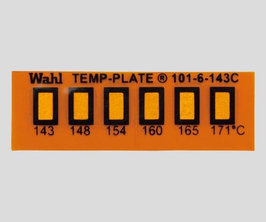 真空用テンプ・プレート（不可逆性） 6点表示 1箱（10枚入）　101-6V-110 1箱(10枚入)