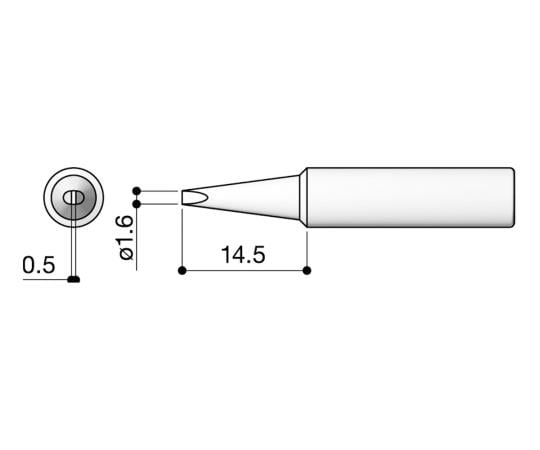 Replacement tip for soldering iron T18-D16 1 piece