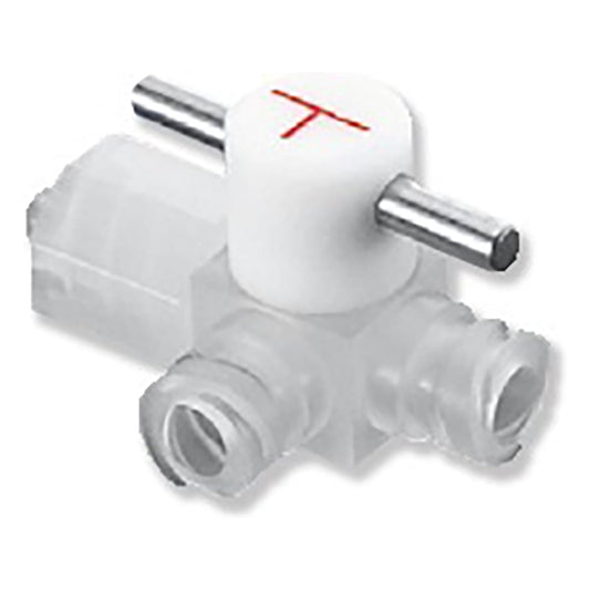 Chemical-resistant CTFE lure cock B-RL-3T 1 piece