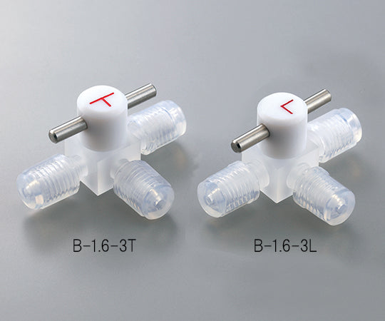 Miniature CTFE 3-way cock (tube connection type) B-3-3L 1 piece
