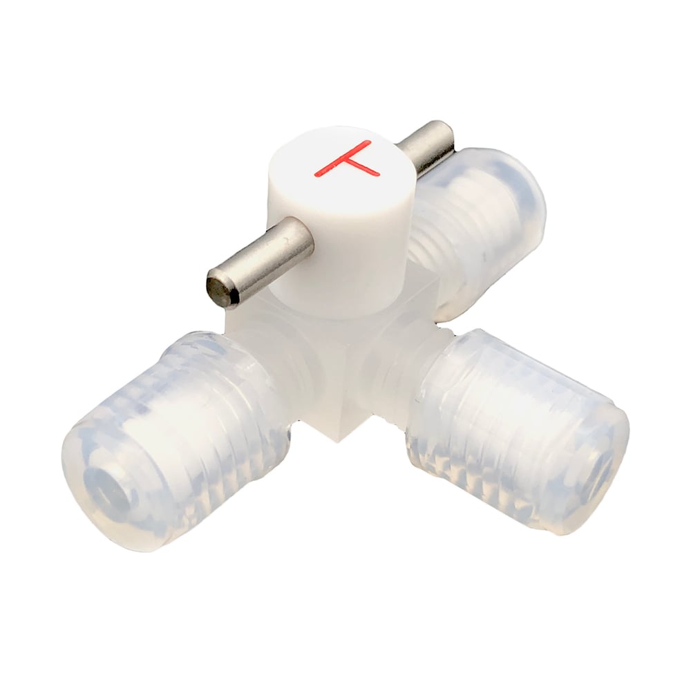 Miniature CTFE 3-way cock (tube connection type) B-3-3T 1 piece