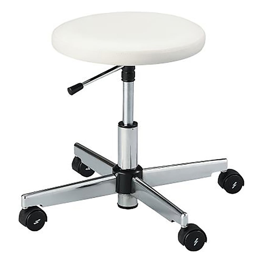 클린 룸용 대전 방지 의자(클래스 100 대응) 링 없음 화이트 CR-83 W 1 다리