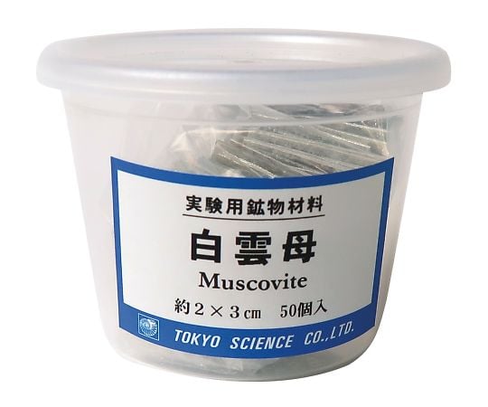 実験用鉱物材料（ケース入り）　白雲母 1セット