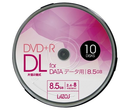 Blank Media Disc DVD+R DL Data 10-Piece Spindle L-DDL10P 1 Pack (10 Pieces)