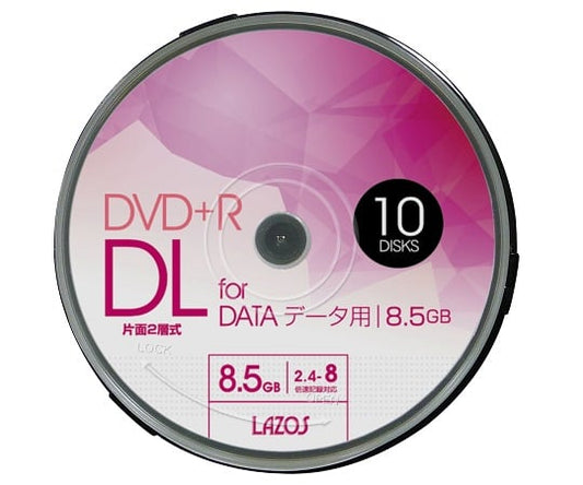블랭크 미디어 디스크 DVD+R DL 데이터용 10장 스핀들 L-DDL10P 1팩(10장입)