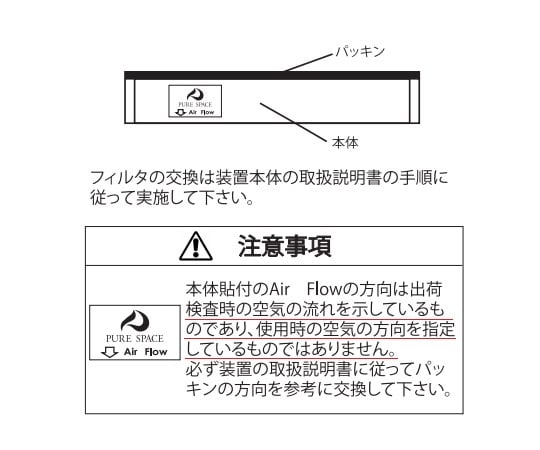 ピュアスペース・01　交換用抗菌・防臭HEPAフィルター　PS01-1AD 1台