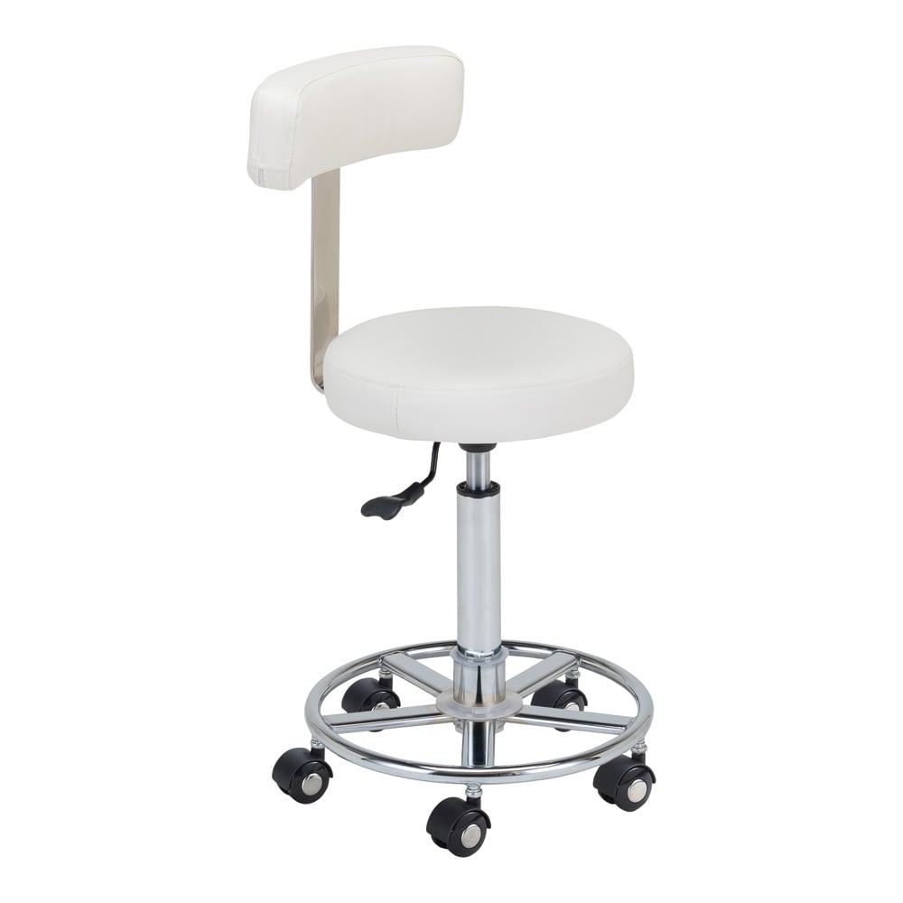 Color Trend Chair with Backrest, White, CTC-B, 1 piece