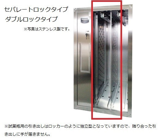 セフティキャビネット(セラミックコート)　セパレートロック　486×600×800mm　SM-3E1N 1個