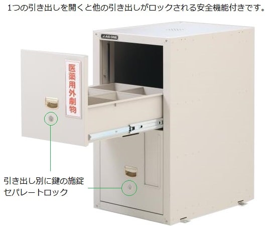 세프티 캐비닛(세라믹 코트) 세퍼레이트 락 486×600×800mm GM-3E1N 1개