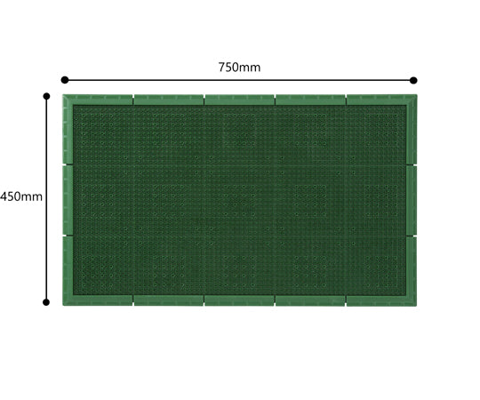 屋外用マット(エバックサンステップマット) #3 緑　F131-3 1枚