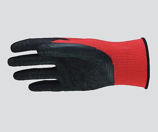 천연 고무 배꼽 장갑 (13 게이지) 레드 M A-371RM 1쌍