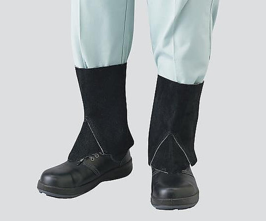 Black Leather Gaiters L HK-601L 1 pair