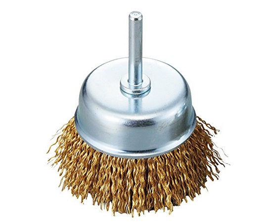 Cup brush (with shaft) Brass-plated twisted wire φ40×25mm ACG-40MW 1 piece
