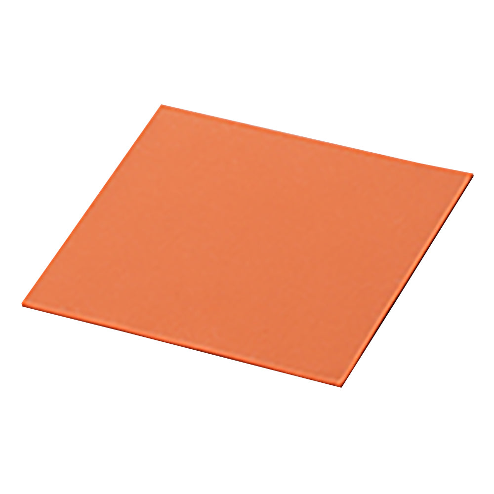 Silicone sponge sheet (fine cell) red, general-purpose hardness 500 x 500 x 1 mm, Si-300-red-□500-1, 1 piece