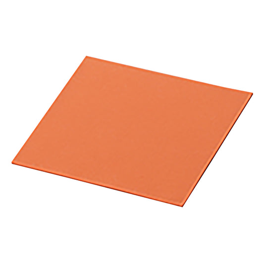 Silicone sponge sheet (fine cell) red, general-purpose hardness 500 x 500 x 1 mm, Si-300-red-□500-1, 1 piece