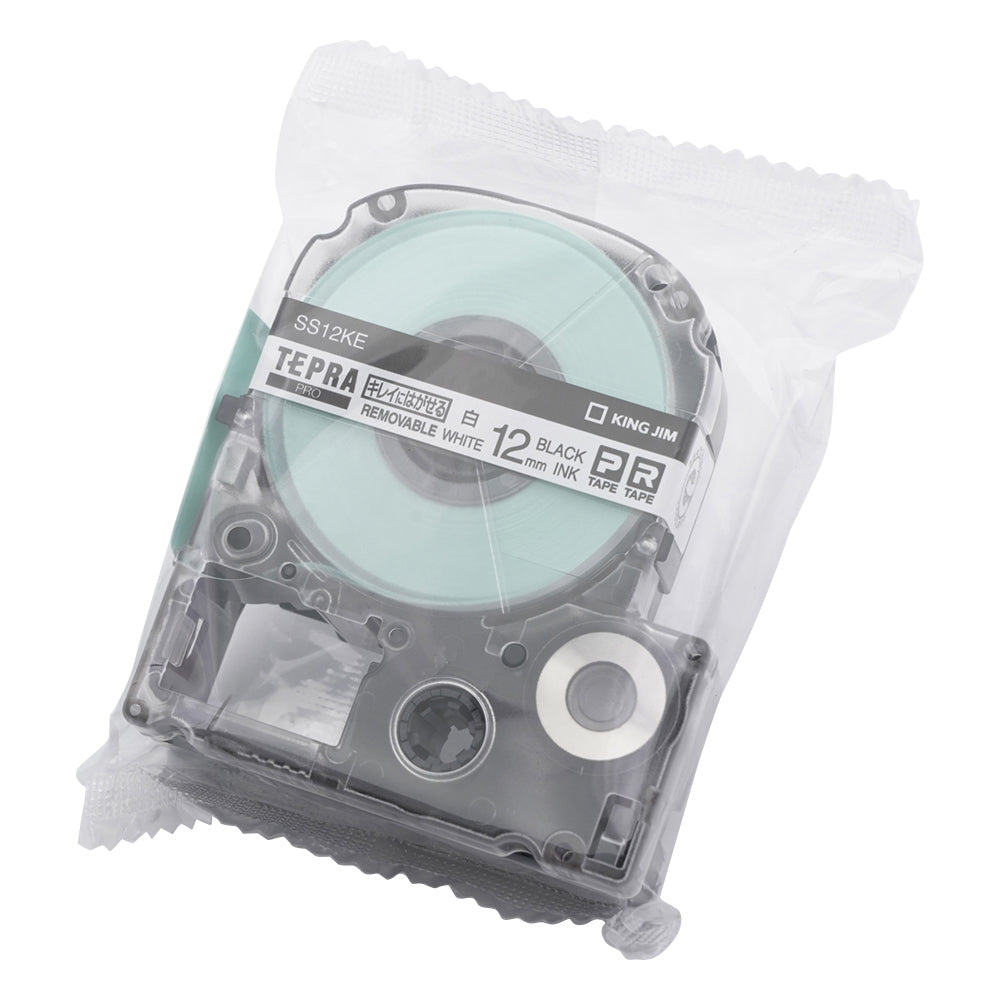 테프라 전용 테이프 카트리지 화이트(약점착) SS12KE 1개