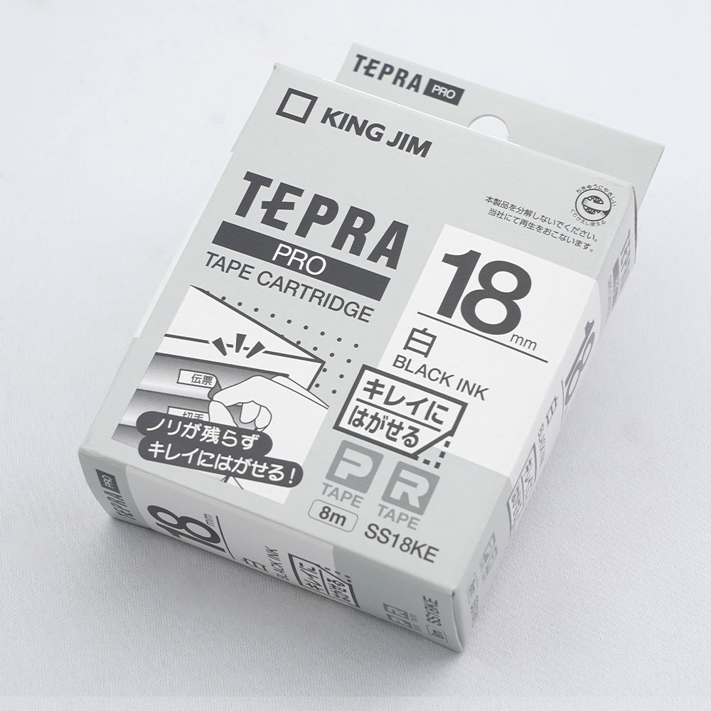 TEPRA exclusive tape cartridge, white (weak adhesive), SS18KE, 1 piece
